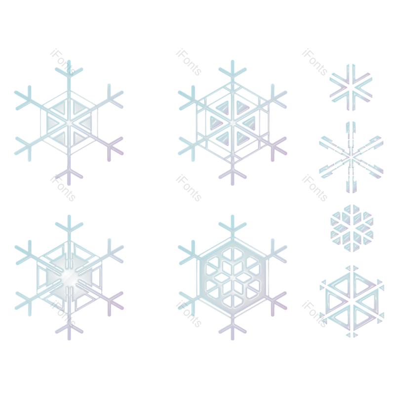 质感图片,雪花元素,PNG,免抠素材